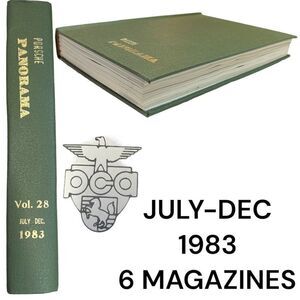 Porsche Panoramic Hardcover Bounded Magazines Vintage 1983 July-DEC PCA